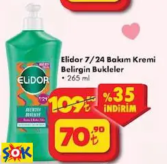 ELİDOR 7/24 BAKIM KREMİ BELİRGİN BUKLELER ELİDOR 7/24 BAKIM KREMİ BELİRGİN BUKLELER